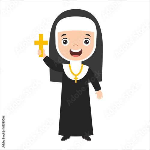 Cartoon Drawing Of A Nun