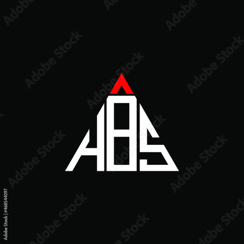 HBS letter logo creative design. HBS unique design
 photo