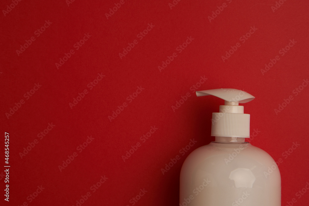 soap bath supplies hygiene body care red background soap bath supplies hygiene body care red background