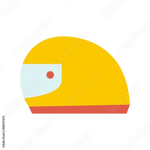 Halmet Flat Vector Icon Design photo