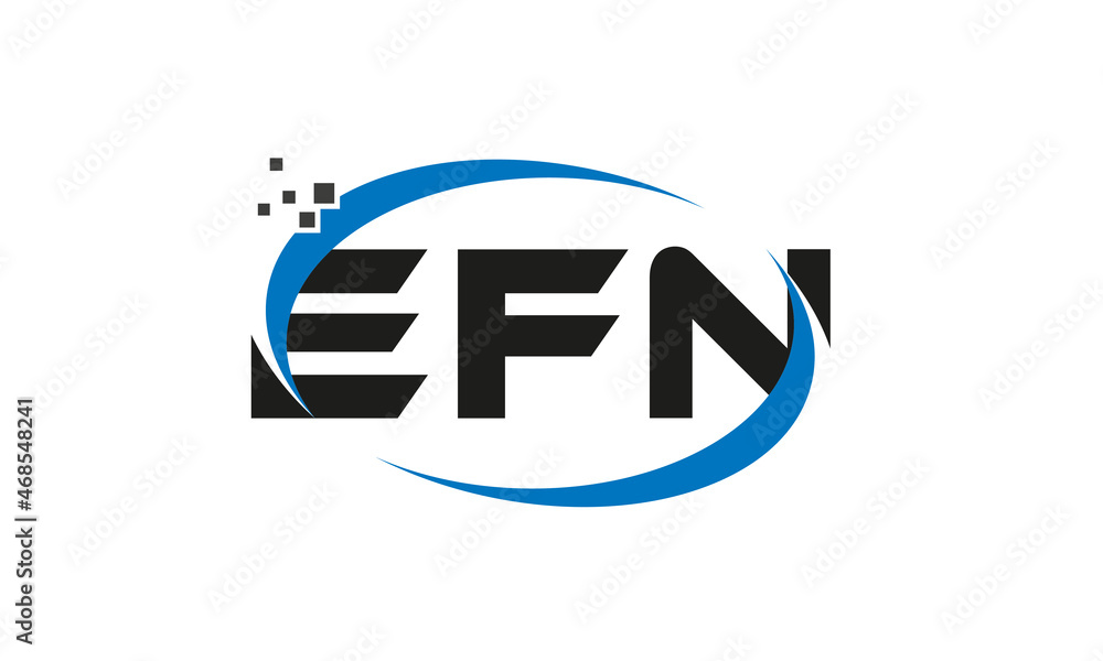 dots or points letter EFN technology logo designs concept vector Template Element dots or points letter EFN technology logo designs concept vector Template Element