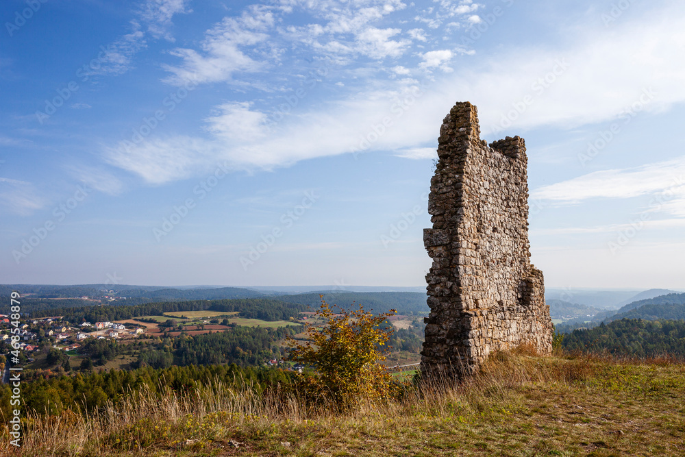 Blick von der Burg Hohenburg ins Lauterachtal
