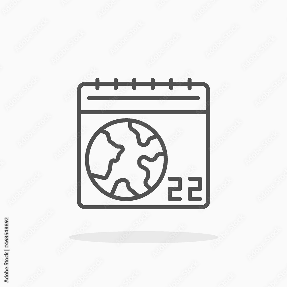 World Environment Day Calendar icon. Editable Stroke and pixel perfect. Outline style. Vector illustration. Enjoy this icon for your project. World Environment Day Calendar icon. Editable Stroke and pixel perfect. Outline style. Vector illustration. Enjoy this icon for your project.