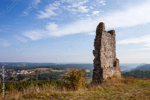 Blick von der Burg Hohenburg ins Lauterachtal