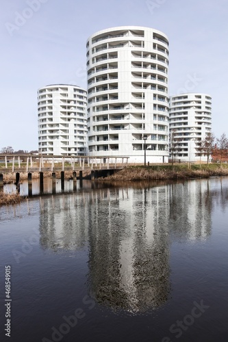 Five Sisters towers residential building in Vejle, Denmark  called de Fem Søstre in danish language