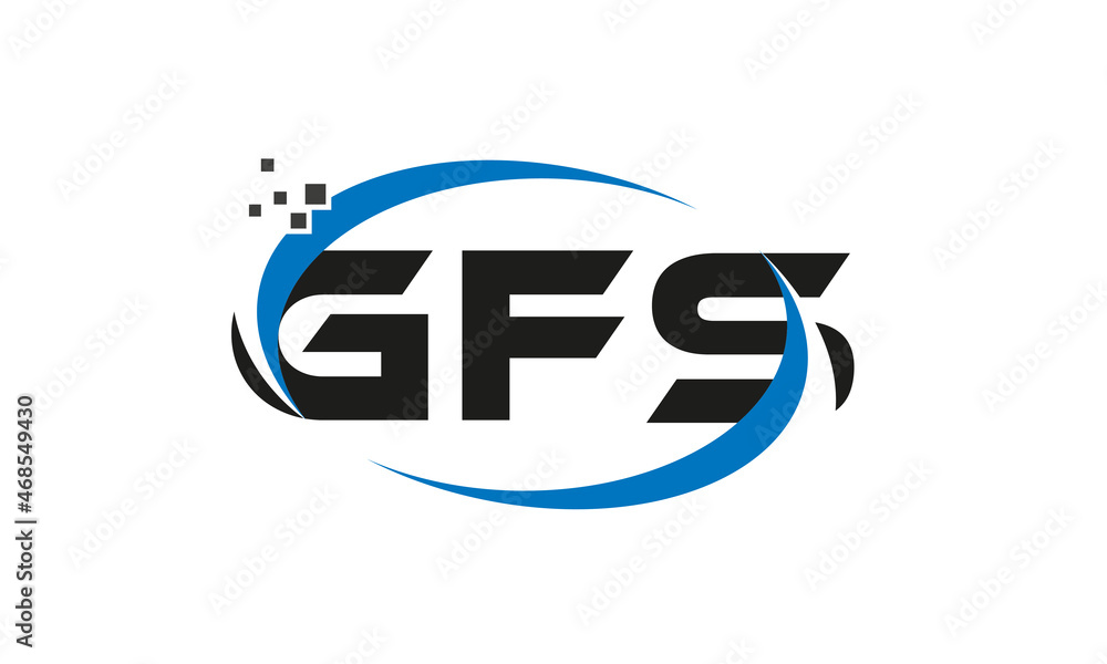 dots or points letter GFS technology logo designs concept vector Template Element dots or points letter GFS technology logo designs concept vector Template Element
