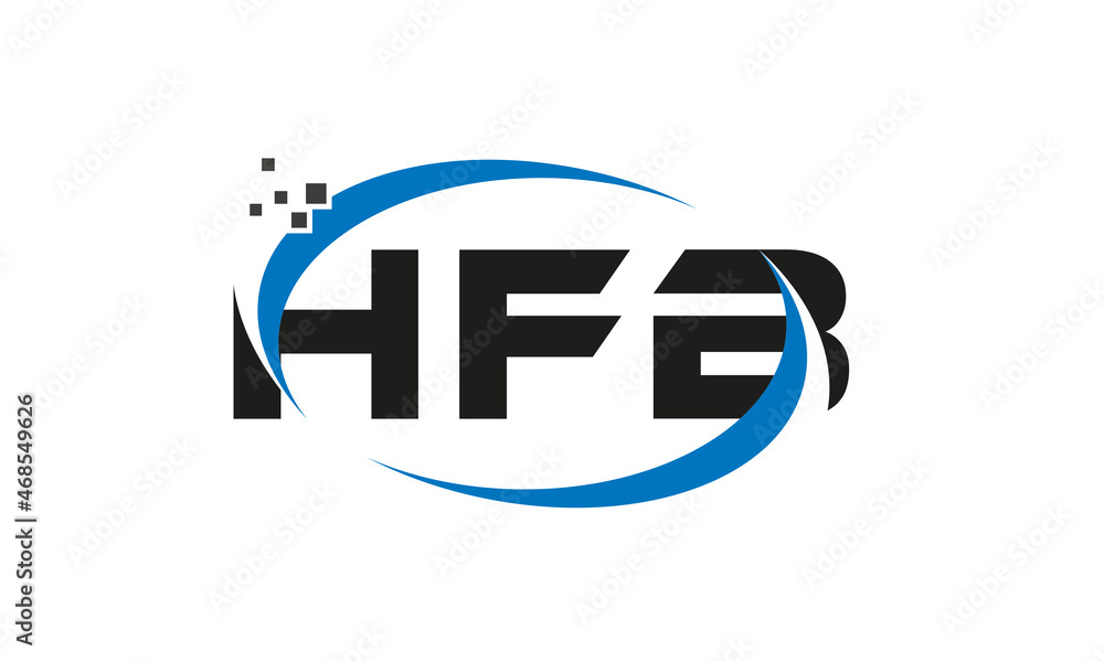 dots or points letter HFB technology logo designs concept vector Template Element dots or points letter HFB technology logo designs concept vector Template Element