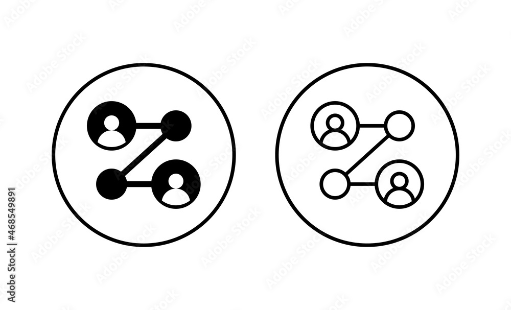 Share icons set. Sharing sign and symbol Share icons set. Sharing sign and symbol