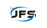 dots or points letter JFS technology logo designs concept vector Template Element