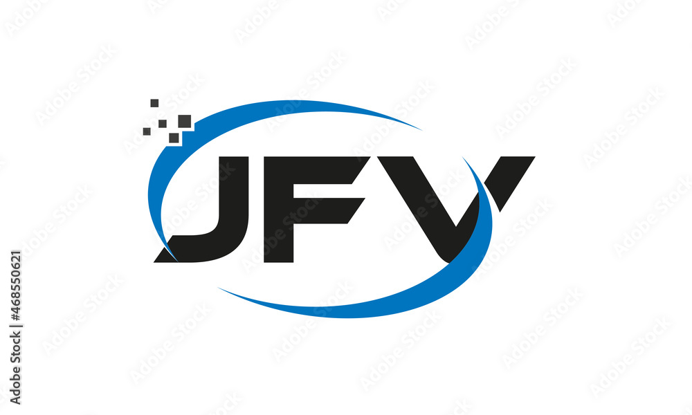 dots or points letter JFV technology logo designs concept vector Template Element dots or points letter JFV technology logo designs concept vector Template Element