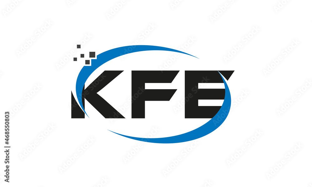 dots or points letter KFE technology logo designs concept vector Template Element dots or points letter KFE technology logo designs concept vector Template Element