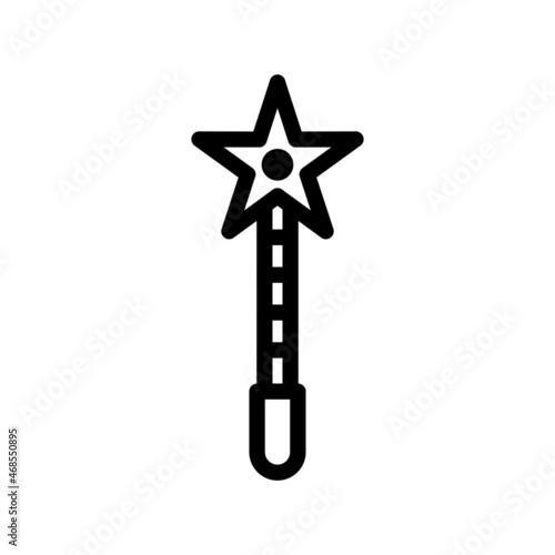  Morning star Line Vector Icon Design