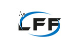 dots or points letter LFF technology logo designs concept vector Template Element
