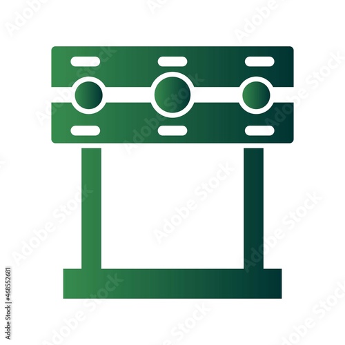 Pillory  Glyph Gradient Vector Icon Design