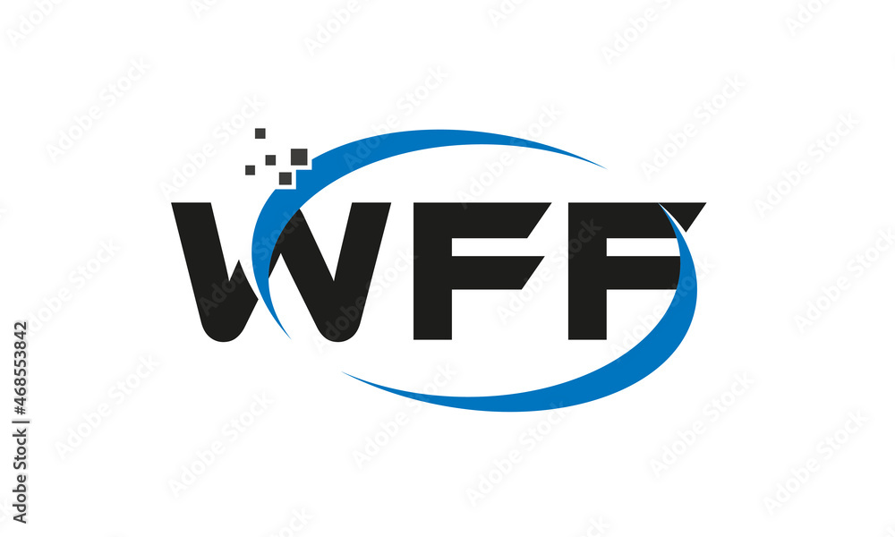 dots or points letter WFF technology logo designs concept vector Template Element dots or points letter WFF technology logo designs concept vector Template Element