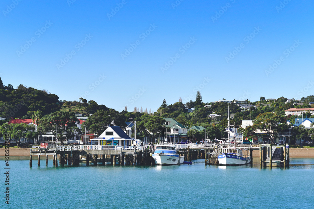 boats in the bay, Russell, Bay of Islands, New Zealand