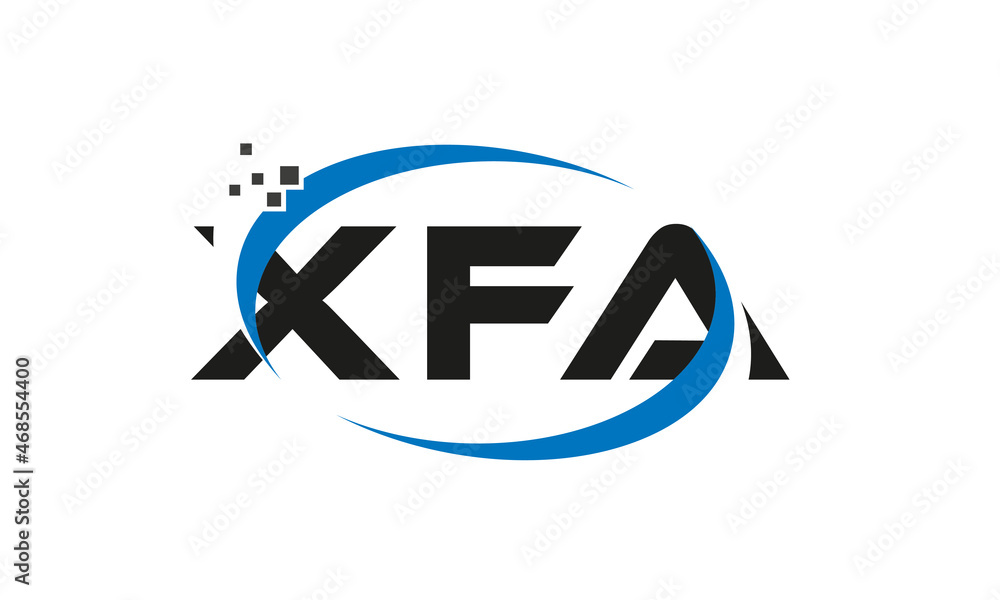 dots or points letter XFA technology logo designs concept vector Template Element dots or points letter XFA technology logo designs concept vector Template Element