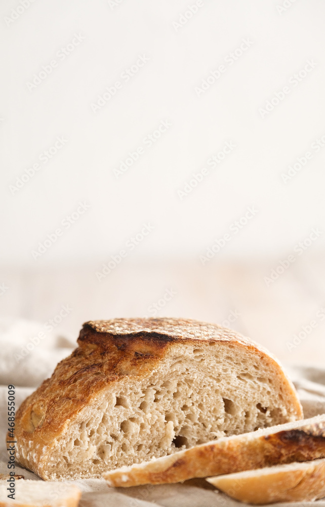 Sour dough on wood table Sour dough on wood table