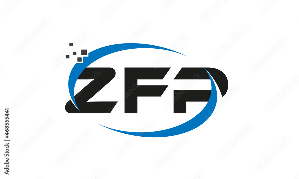 dots or points letter ZFP technology logo designs concept vector Template Element dots or points letter ZFP technology logo designs concept vector Template Element