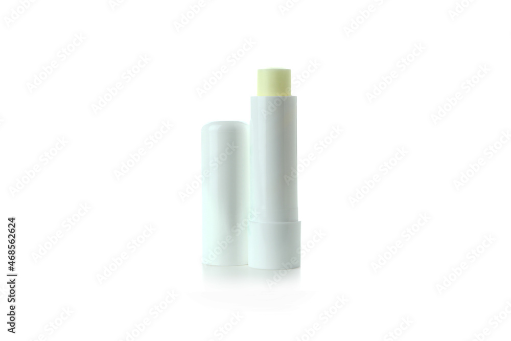 Eco lipstick isolated on white background, close up Eco lipstick isolated on white background, close up