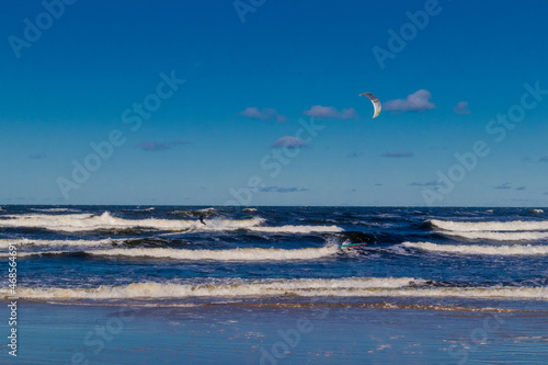 Strand Spaziergang von Kolberg an der Polnischen Ostsee - Polen