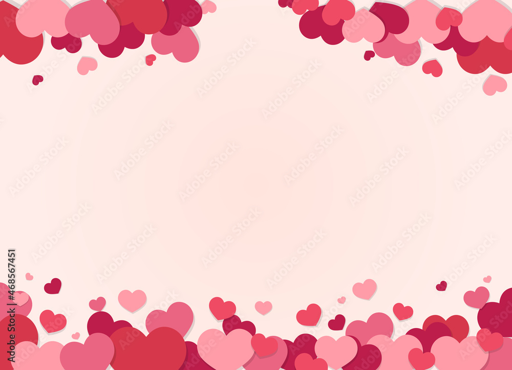 Red heart seamless background