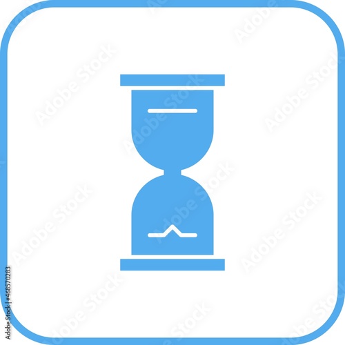 Hourglass Glyph Round Corner Vector Icon Design