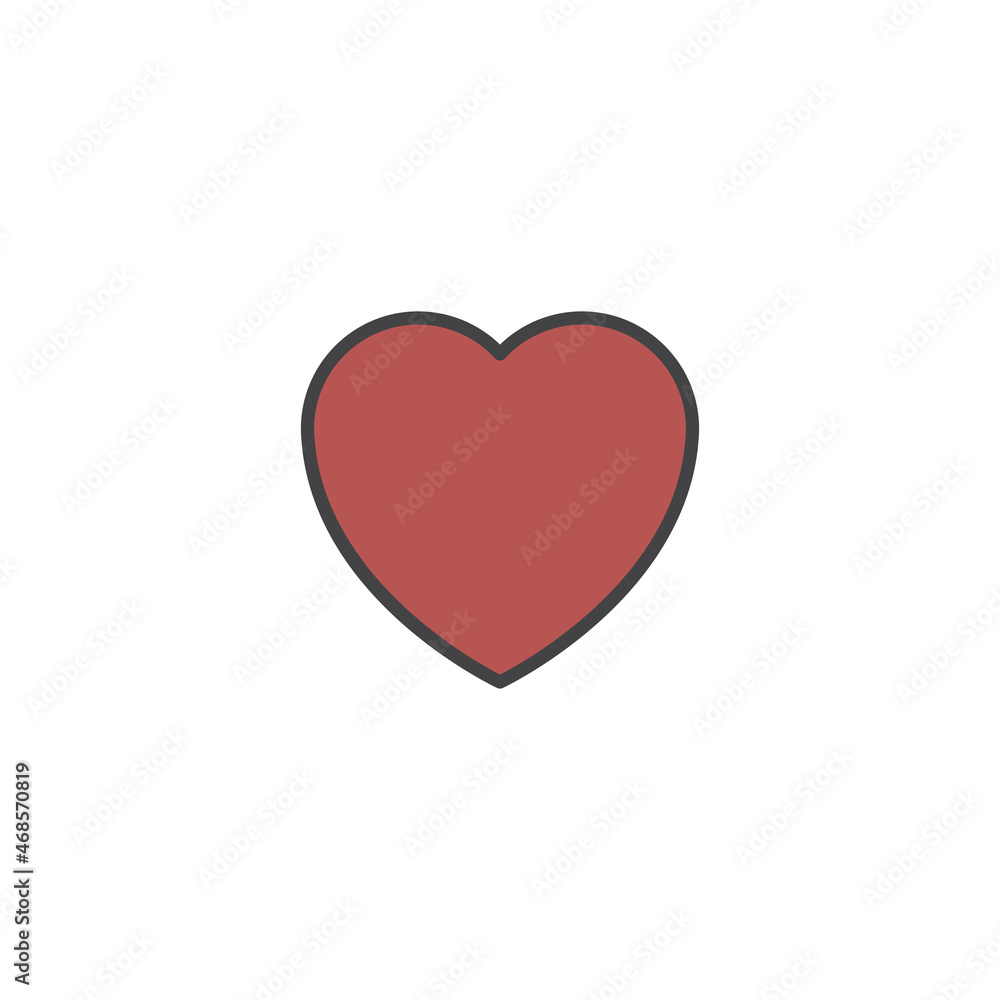 Heart icon vector illustration design