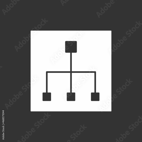  Organization Glyph Inverted Vector Icon Design