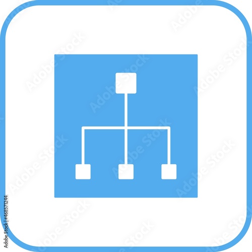 Organization Glyph Round Corner Vector Icon Design