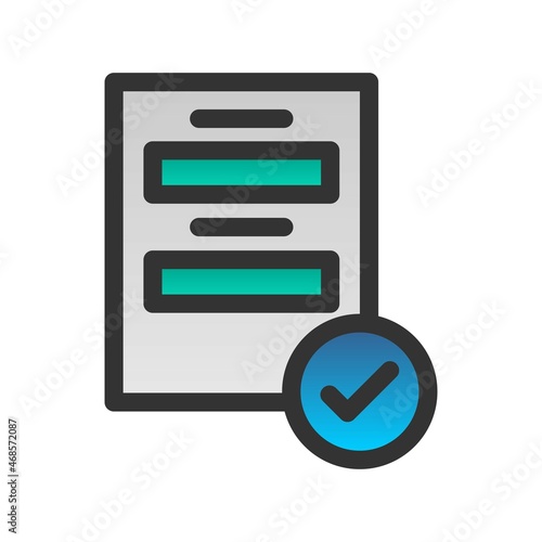 Project Filled Gradient Vector Icon Design