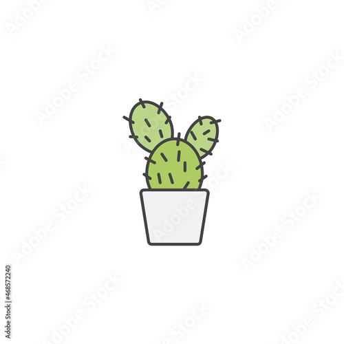 cactus icon vector illustration design