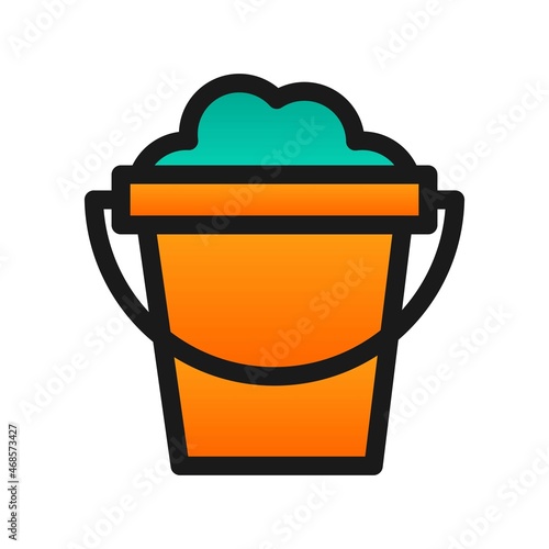 Pot Filled Gradient Vector Icon Design