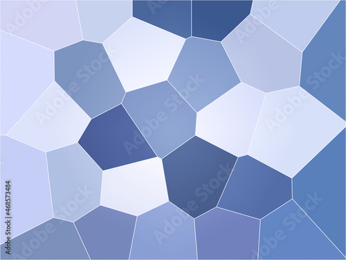 abstract geometric background with hexagons. Light stylish backdrop with cube effect. Elegant blue and white background. Light geometric cell effect pattern. Cool bright futuristic modern art deco