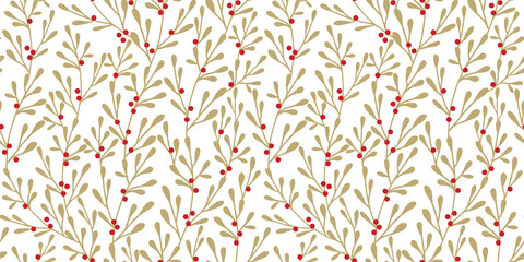 Keuken achterwand Wit patronen Retro kerstpatroon ornament vintage stijl  © sunshinys