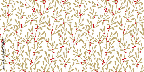 Christmas vector pattern. Seamless retro background. Ornament for gift wrapping paper, fabric, clothes, textile, surface textures, scrapbook.