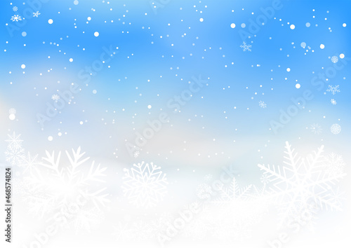 Christmas clouds sky snowfall winter background