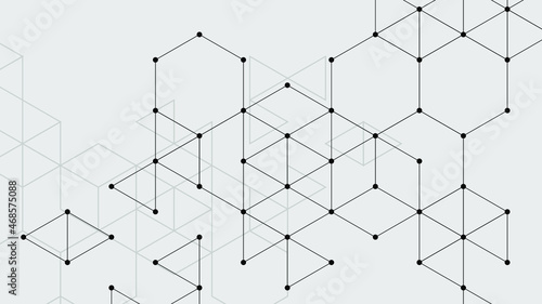 Abstract triangle and dot grayscale background. Digital vector design. Modern geometric backdrop. Futuristic technology. Communication black and white concept. Minimal layout for web and print.