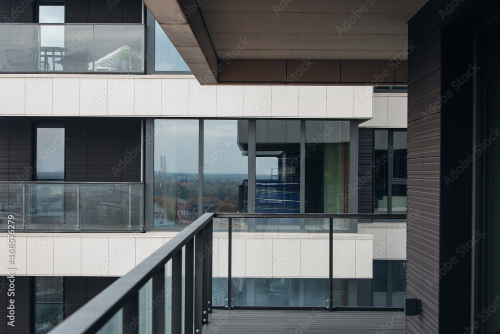 Modern apartment with cozy balcony Modern apartment with cozy balcony