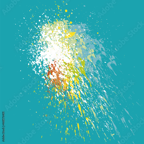 Color paint splatter vector...