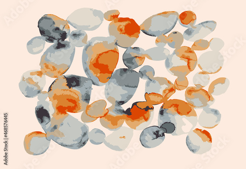 Modern abstract stone shape...