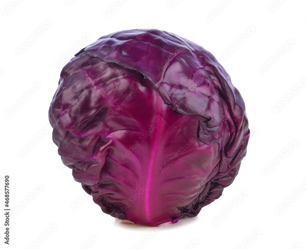 Red cabbage isolated on white background Red cabbage isolated on white background