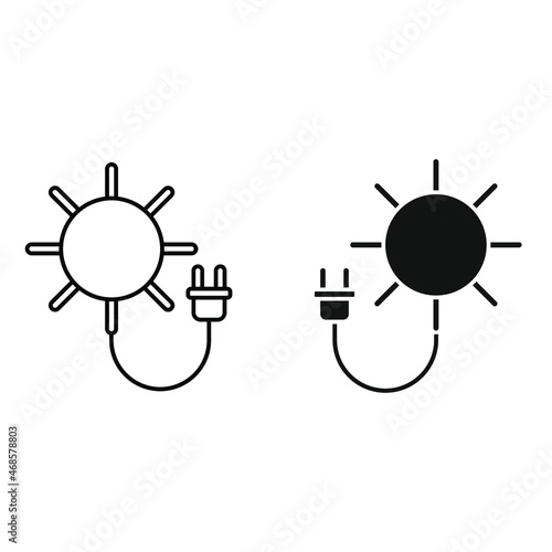 Energy icon vector. electrical illustration sign. power symbol or logo.