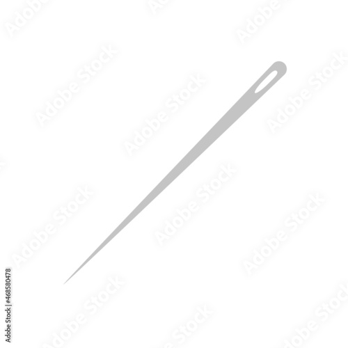 Sewing needle isolated on white background