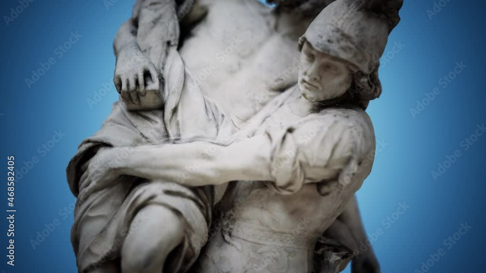 Statue of a Trojan hero Aeneas Saving His Aged Father Anchises Statue of a Trojan hero Aeneas Saving His Aged Father Anchises
