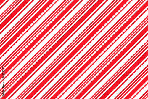 Candy cane seamless pattern. Christmas striped red texture. Vector. Cute caramel package print. Xmas holiday diagonal lines. Peppermint wrapping background. Abstract geometric illustration.