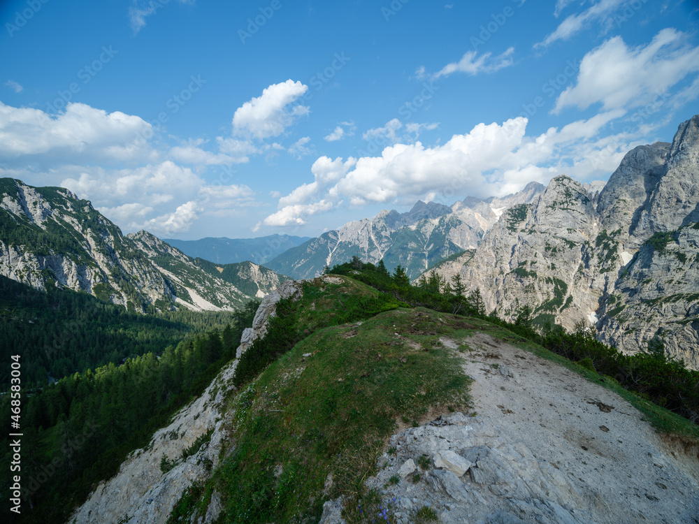 gravel hiking trails in Tatra mountains in Slovakia