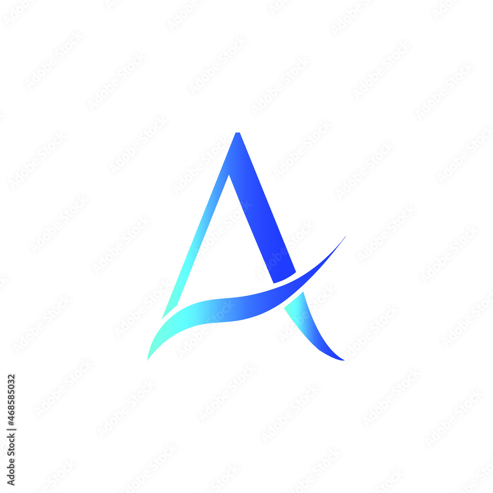 Fototapeta premium letters A logo template. Abstract icon