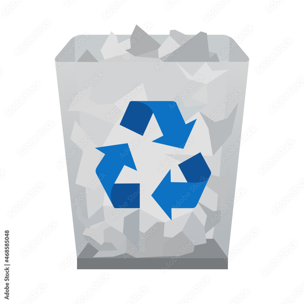 Dustbin icon. Trash folder. Full recycle bin. Desktop icons. My computer PC  shortcut signs. System software and devices. New eleven inspired vector  illustrations. Stock Vector | Adobe Stock