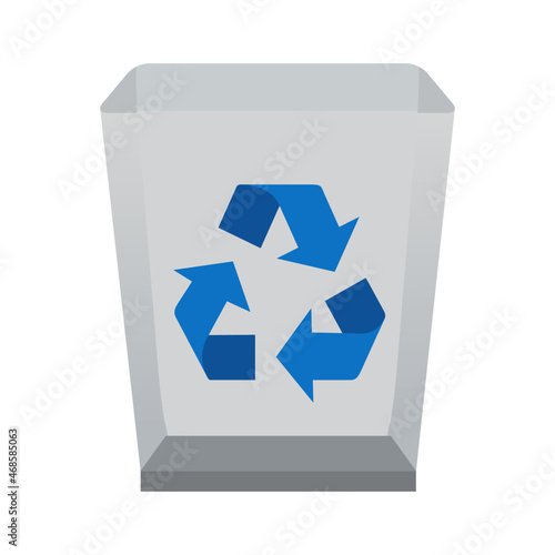 Dustbin icon. Trash folder. Empty recycle bin. Desktop icons. My computer PC shortcut signs. System software and devices. New eleven inspired vector illustrations.